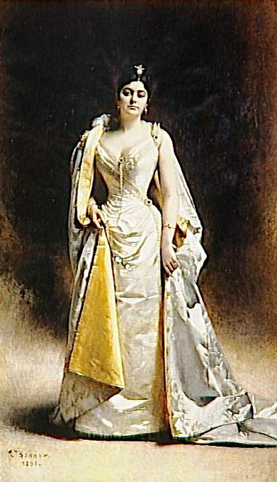 Rosalie Louise Loulia Warschawsky - Portrait en pied de -par Léon Bonnat (1891)
